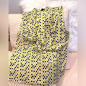 XL Ann Taylor sleeveless v-neck ruffle blouse